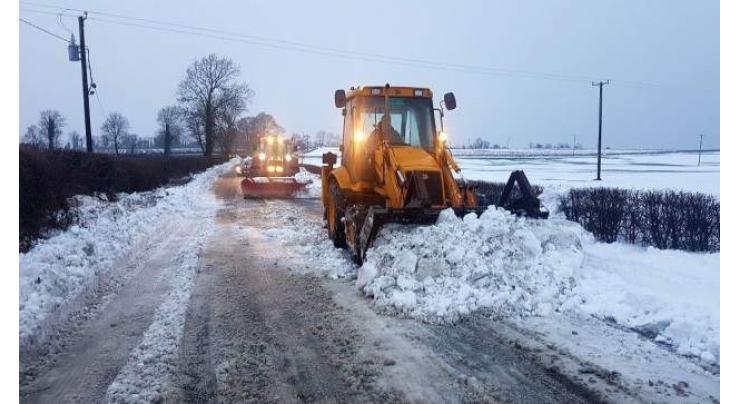 Efforts continue to remove snow from different areas
