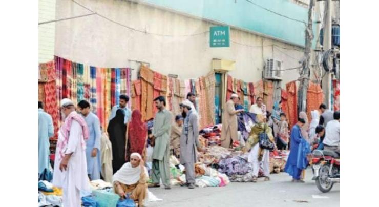 Encroachers still occupy City Saddar road Rawalpindi
