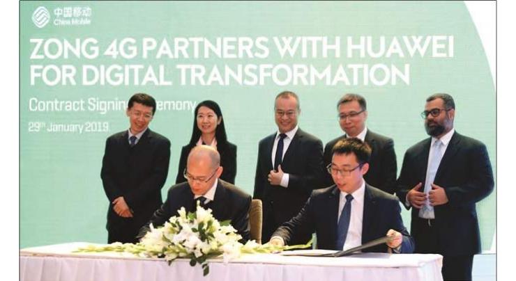 Zong 4G and Huawei partner for digital transformation