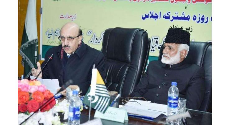 Sardar Masood Khan urges ulema to strive for welfare society based on justice, equity