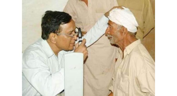 HUBCO holds free eye camp in Uthal, Lasbella district