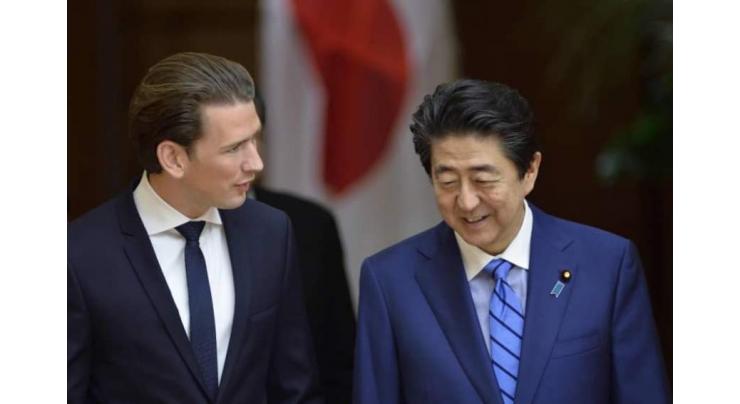 Shinzo Abe , Sebastian Kurz Agree to Expand Trade, Tourism in Light of New EU-Japan FTA