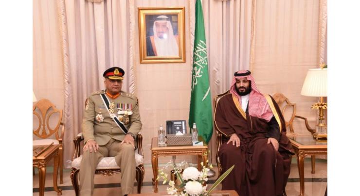 Mohammed bin Salman meets COAS Bajwa