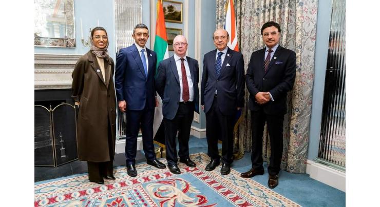 Abdullah bin Zayed meets British Minister of State for MENA