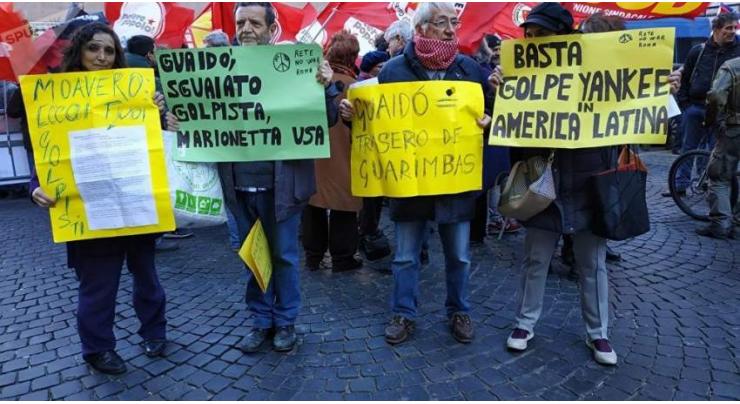  Organizers of Protest in New York Demand US Stop Intervening in Venezuelan Affairs