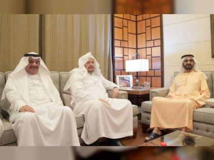 محمد بن راشد يستقبل رئيس مجلس الشورى في السعودية