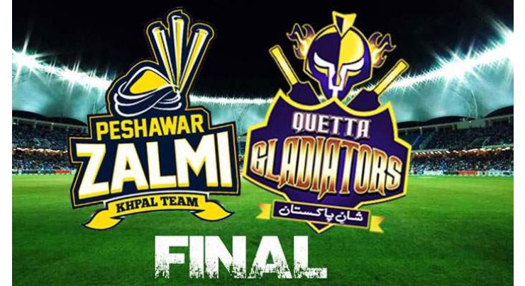 Quetta Gladiators to face Peshawar Zalmi in PSL 4 final today