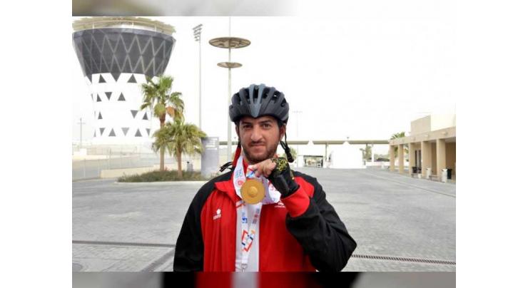 Three gold medals for UAE national cycling team in Special Olympics