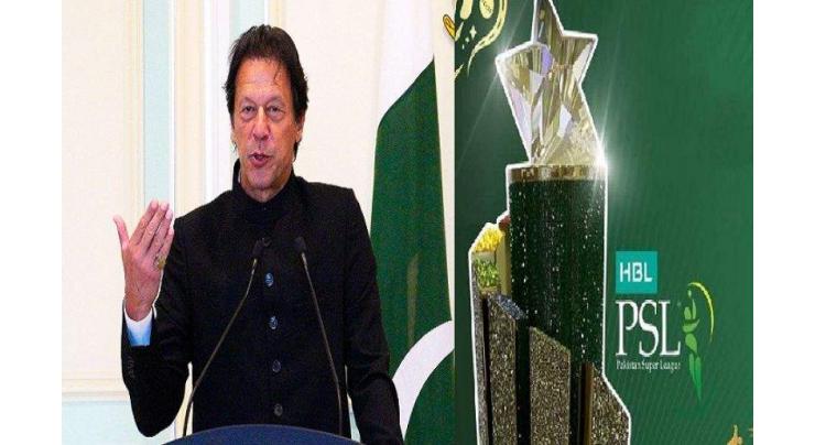 Prime Minister Imran Khan congratulates PCB, organisers, security forces for holding successful PSL in Pakistan