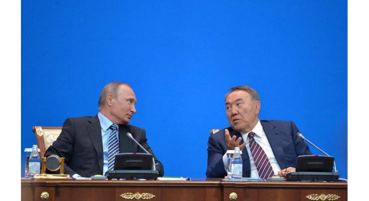 Putin Spoke to Kazakh President Nazarbayev by Phone on Tuesday - Kremlin Spokesman