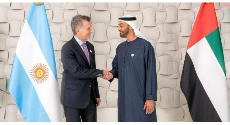 President of Argentina receives Abdullah bin Zayed