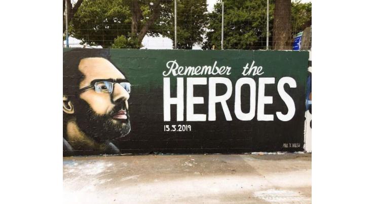 New Zealand artist paints Naeem Rashid’s mural to honour Christchurch victims