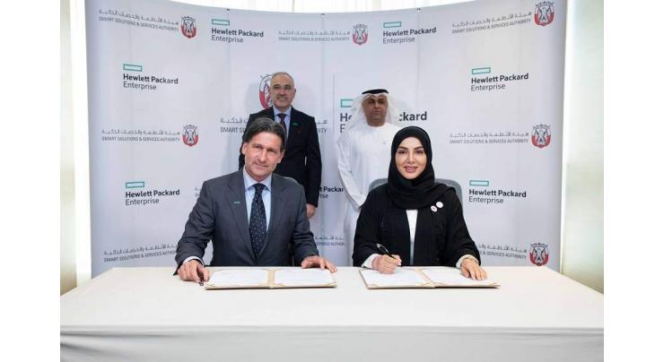 Abu Dhabi Smart Solutions and Services Authority, Hewlett Packard Enterprise sign strategic MoU