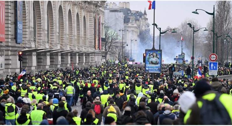 Over 50 Yellow Vest Protesters Detained in Paris on Saturday - Reports