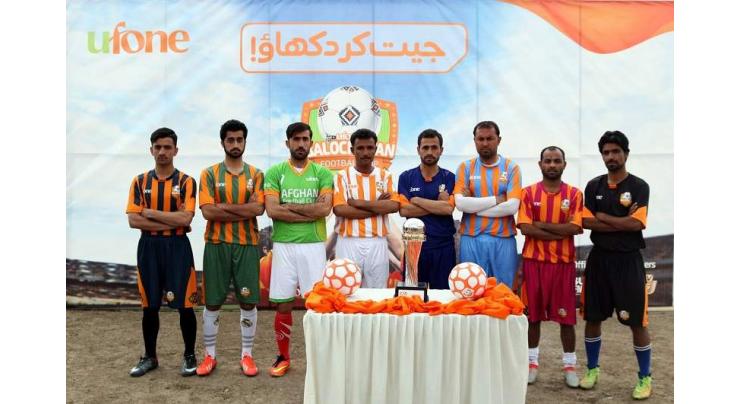 UfoneBalochistan Football Cup- Ufone unveils trophy and Super8 schedule