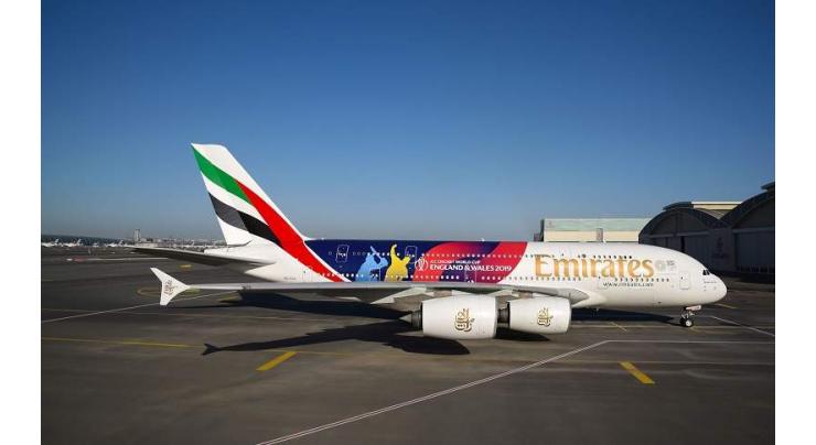 Cricket fever builds as Emirates reveals ICC Cricket World Cup livery