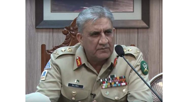 Pakistan determined to achieve stable, peaceful country: Army Chief General Qamar Javed Bajwa