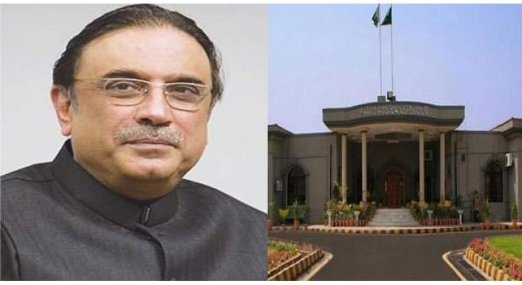 The Islamabad High Court (IHC) seeks reply within two weeks from Zardari in disqualification plea
