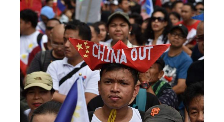 Protesters warn of Chinese 'invasion' of Philippines
