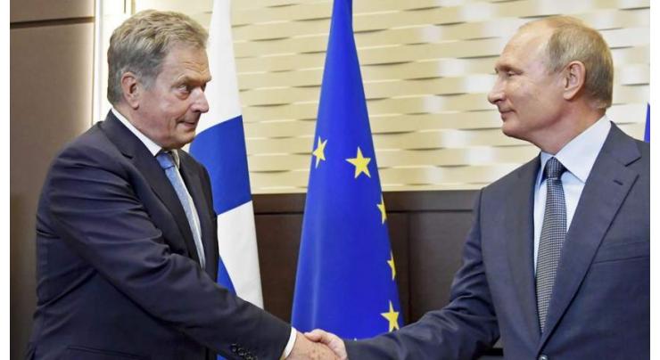  Russian President Vladimir Putin on Tuesday held a meeting with his Finnish counterpart, Sauli Niinisto