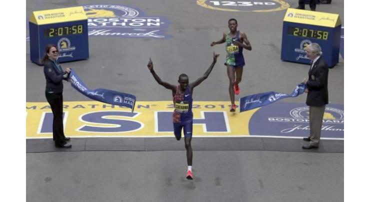 Cherono in last gasp Boston Marathon win
