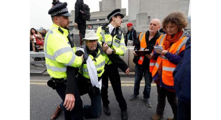 Nearly 300 arrested at London climate protests
