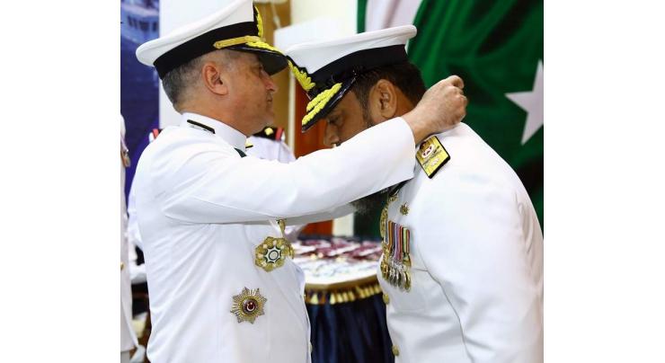 Naval Chief Conferred Military Awards Upon Pakistan Navy Personnel
