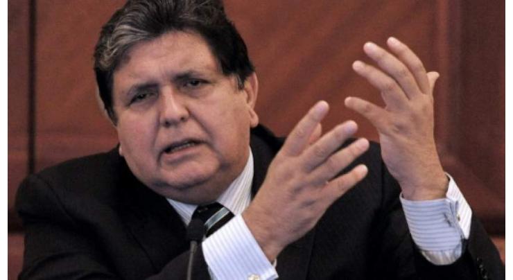 Facing arrest, Peru ex-president shoots himself: lawyer

