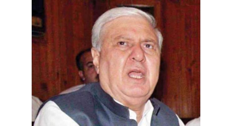 Changing ministers speaks about failure of government :Aftab Ahmad Khan Sherpao 