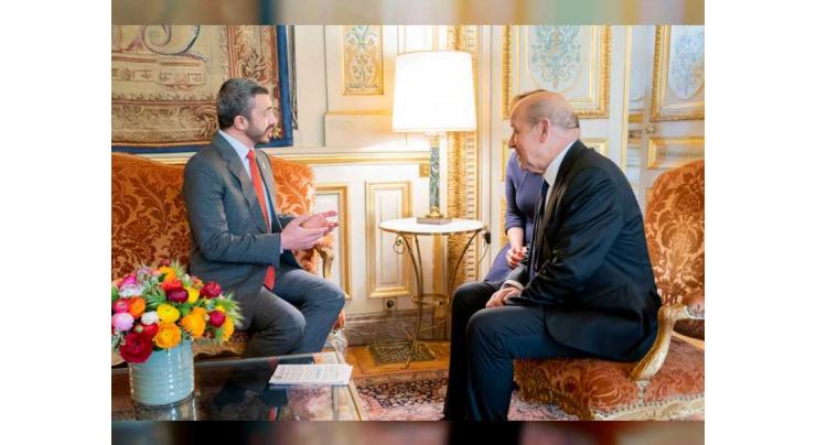Abdullah bin Zayed meets French Foreign Minister