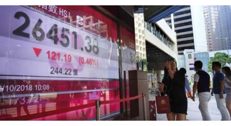 Hong Kong, Shanghai stocks end sharply lower 25 April 2019
