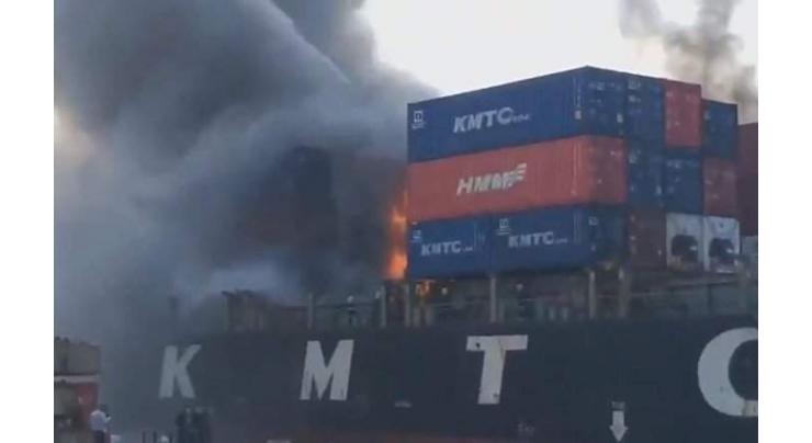 About 50 People Injured in Blast, Fire Aboard Cargo Ship at Thai Port - Reports