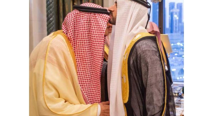 King Salman of Saudi Arabia receives Dubai Crown Prince