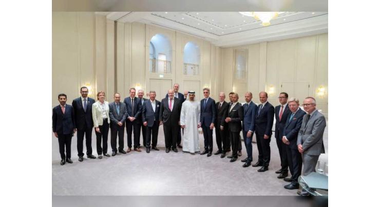 Mohamed bin Zayed receives business representatives in Germany