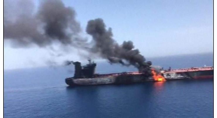 Twenty-One Crew of Tanker Attacked in Gulf of Oman Aboard US Navy Ship - CENTCOM