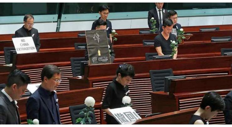 Hong Kong lawmakers grill security chief over protest violence
