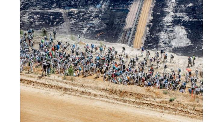 Hundreds Protest Near German Coal Mine