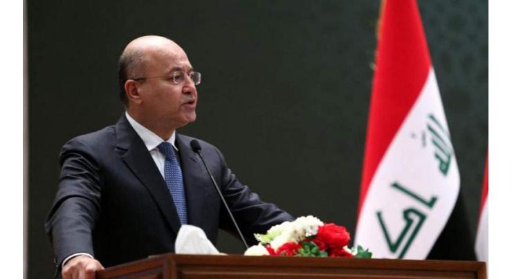 Iraq must not be dragged into another regional war: president
