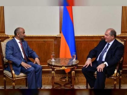 الرئيس الأرميني يستقبل رئيس المجلس العالمي للتسامح والسلام