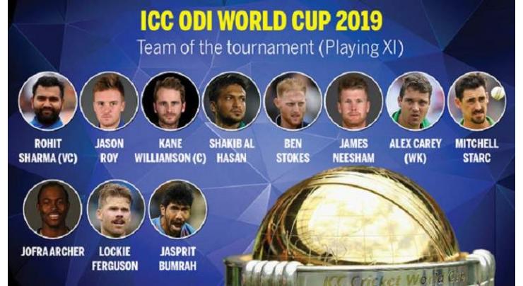 No Pakistani included in World Cup 2019 team of the tournament
