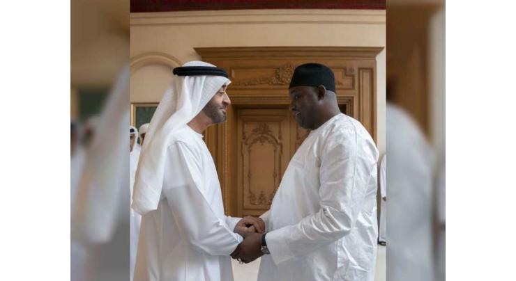 Mohamed bin Zayed receives President of Gambia