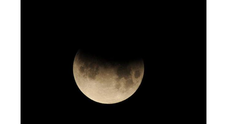 Partial lunar eclipse observed
