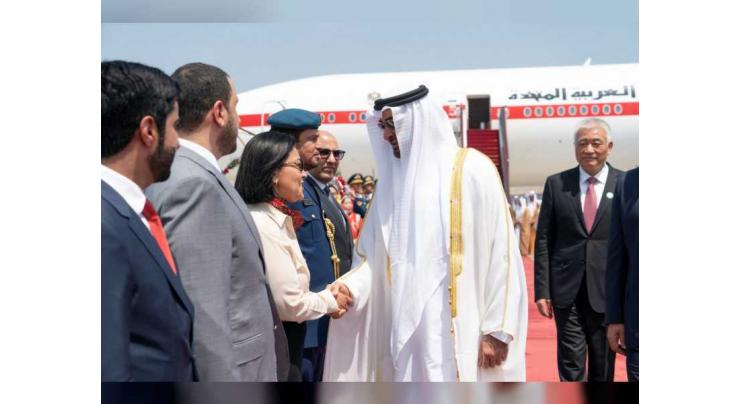 Mohamed bin Zayed arrives in Beijing