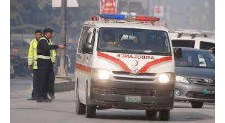 Three killed,three injured in road mishap in Sargodha 
