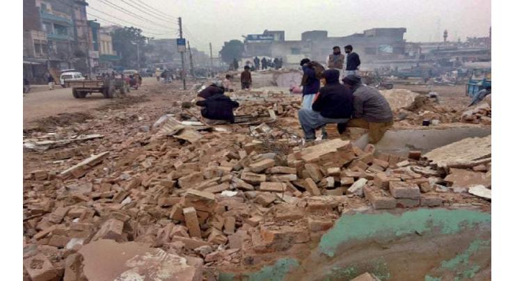 18 kanal land retrieved;39 shops demolished in Faisalabad 
