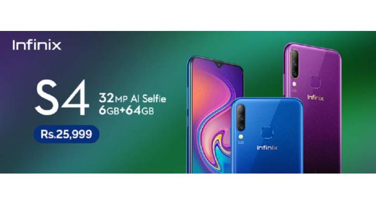Infinix Launches the S4 6GB+64GB Exclusively in Pakistan