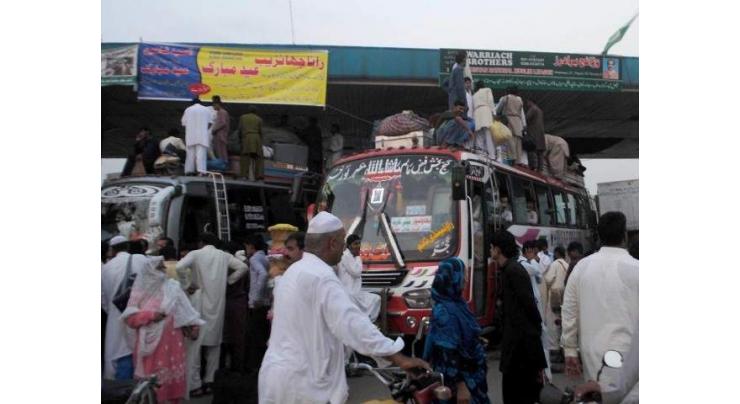 Sindh transport department imposed fine on public transporters for overcharging

