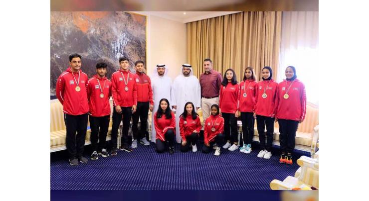 Fujairah CP receives Martial Arts Club players