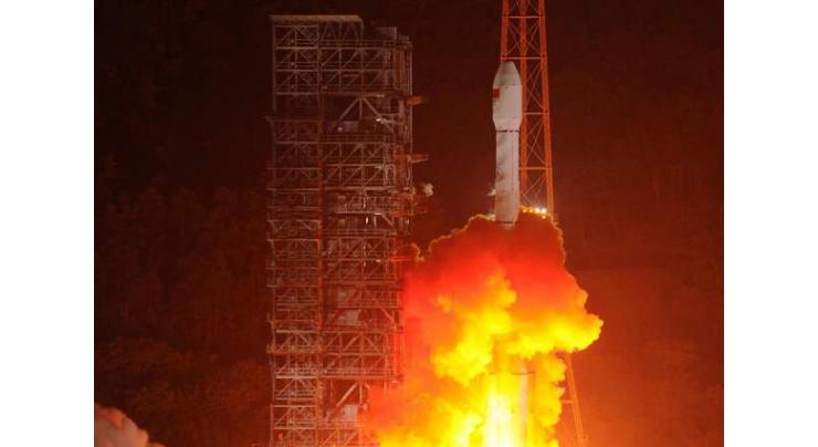 China's newly launched communication satellite
