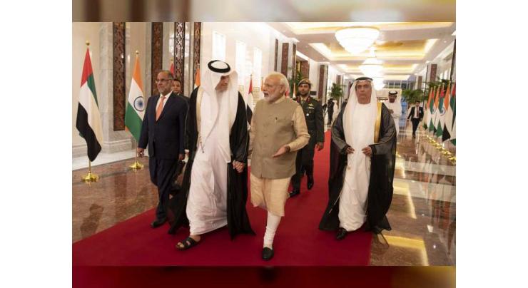Prime Minister of India arrives in UAE